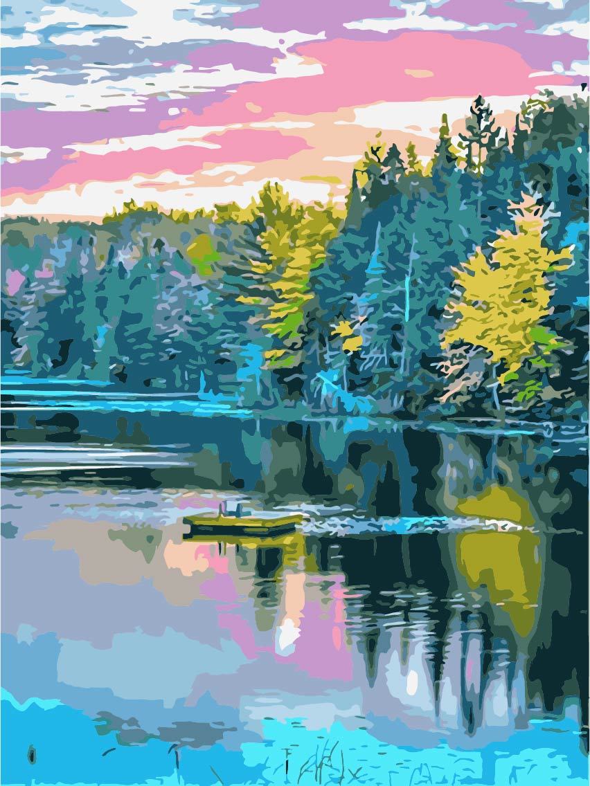 Baum Malen nach Zahlen For Adult TCR3078