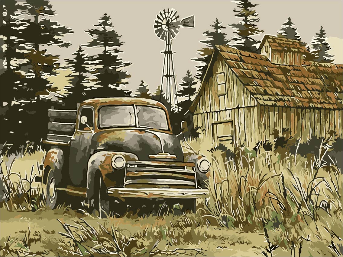 Motor Malen nach Zahlen TCR3095