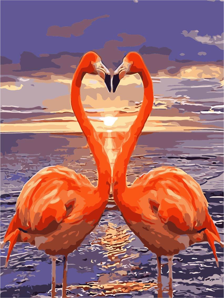 Flamingo Malen nach Zahlen TCR3097