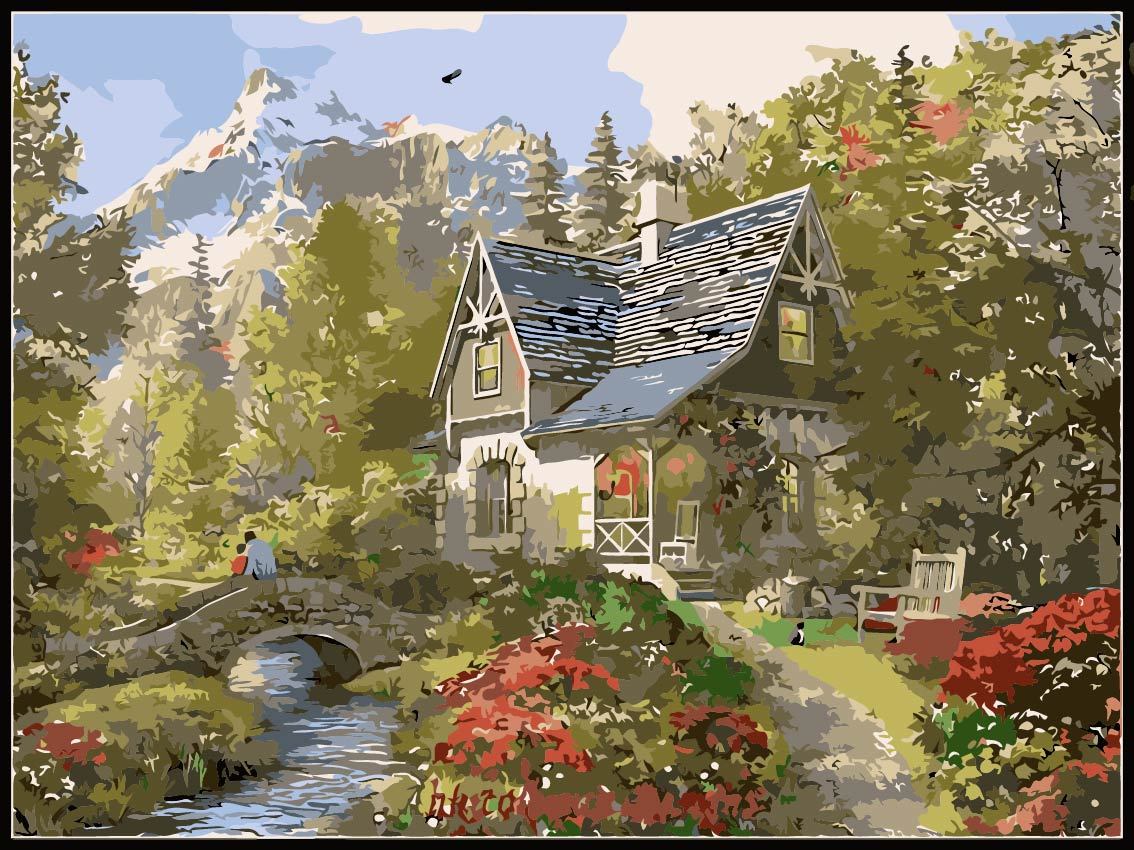 Natürlich Malen nach Zahlen For Adult TCR3098