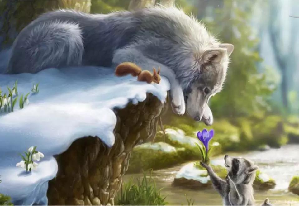 Tier Malen nach Zahlen For Adult TCR3124