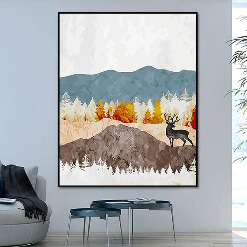 Abstrakt Malen Nach Zahlen Für Anfänger HQD1285