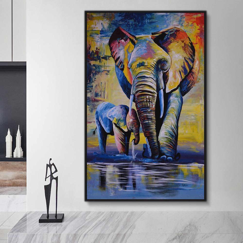 Tier Elefant Malen Nach Zahlen Für Erwachsene HQD1273