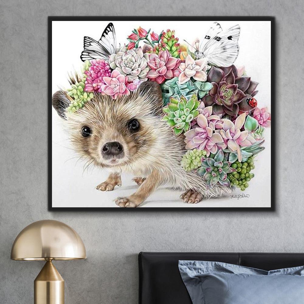 Tier Igel Malen Nach Zahlen Für Erwachsene HQD1272