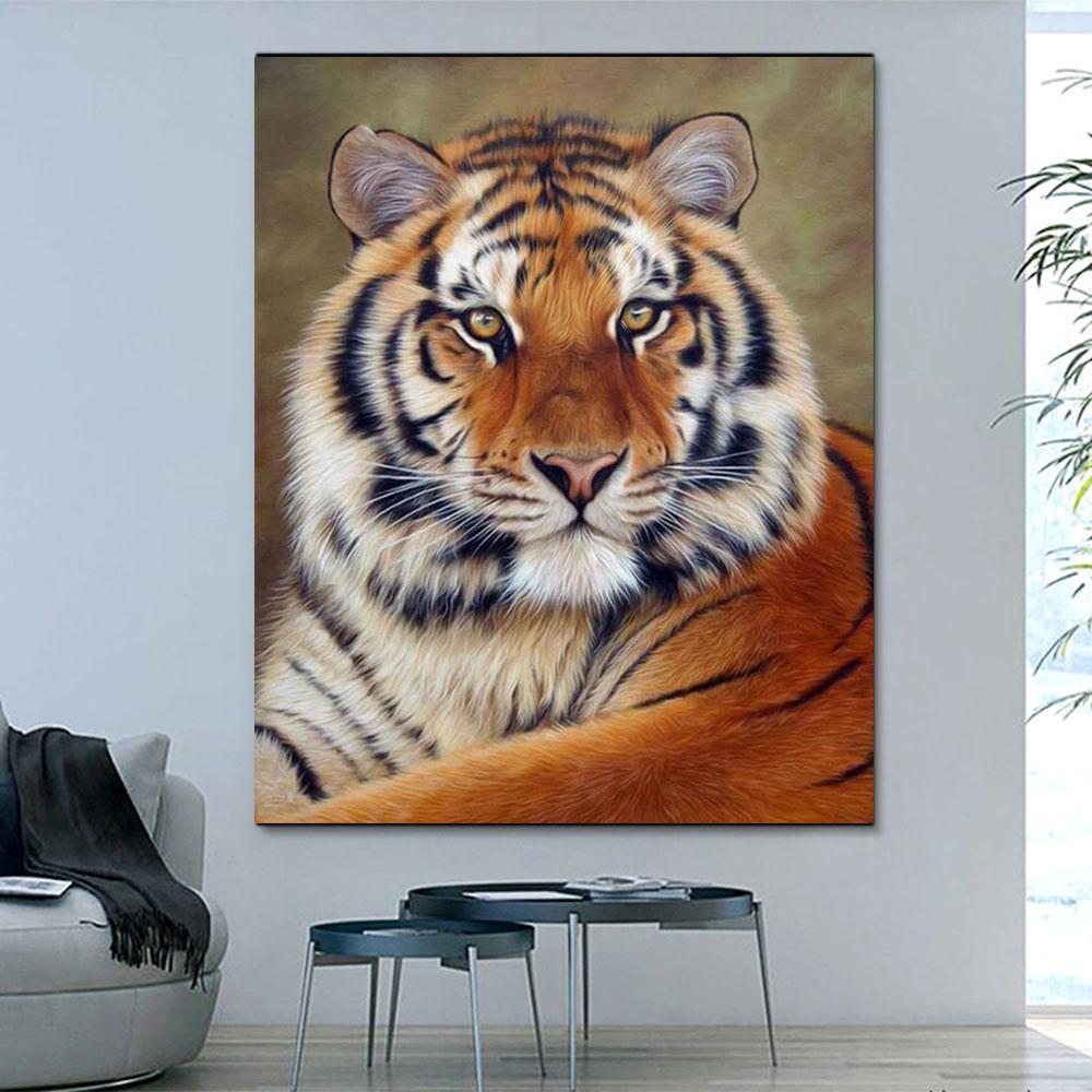 Tier Tiger Malen Nach Zahlen Für Erwachsene HQD1268