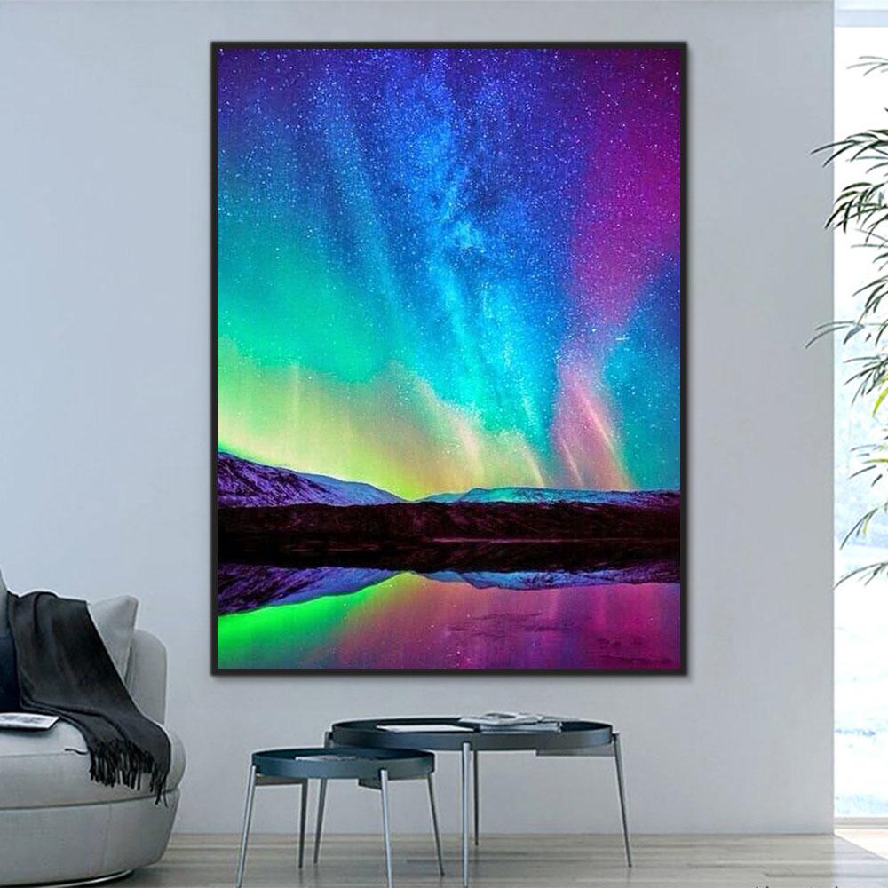 Natürlich Berg Malen Nach Zahlen Für Erwachsene HQD1309