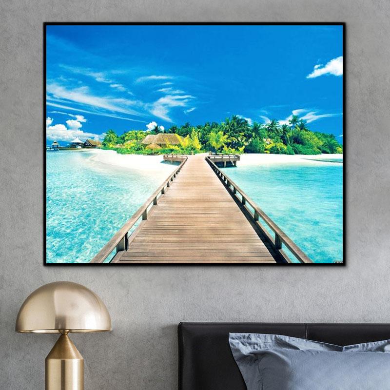 Natürlich Brücke Malen Nach Zahlen Für Erwachsene HQD1307