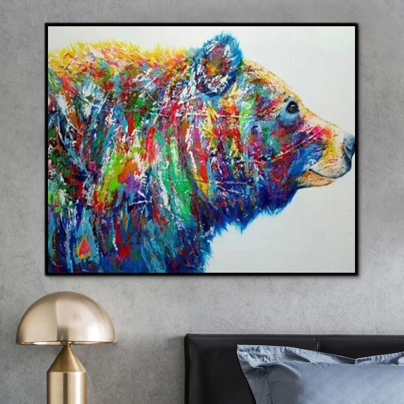 Tier Bär Malen Nach Zahlen Für Erwachsene HQD1261