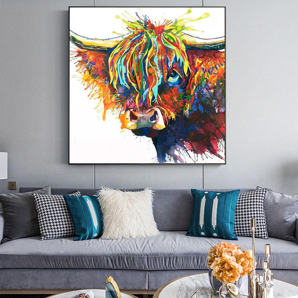 Tier Kuh Malen Nach Zahlen Für Erwachsene HQD1259