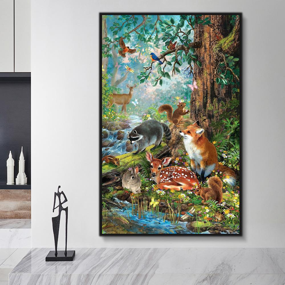 Tier Welt Malen Nach Zahlen Für Erwachsene HQD1257