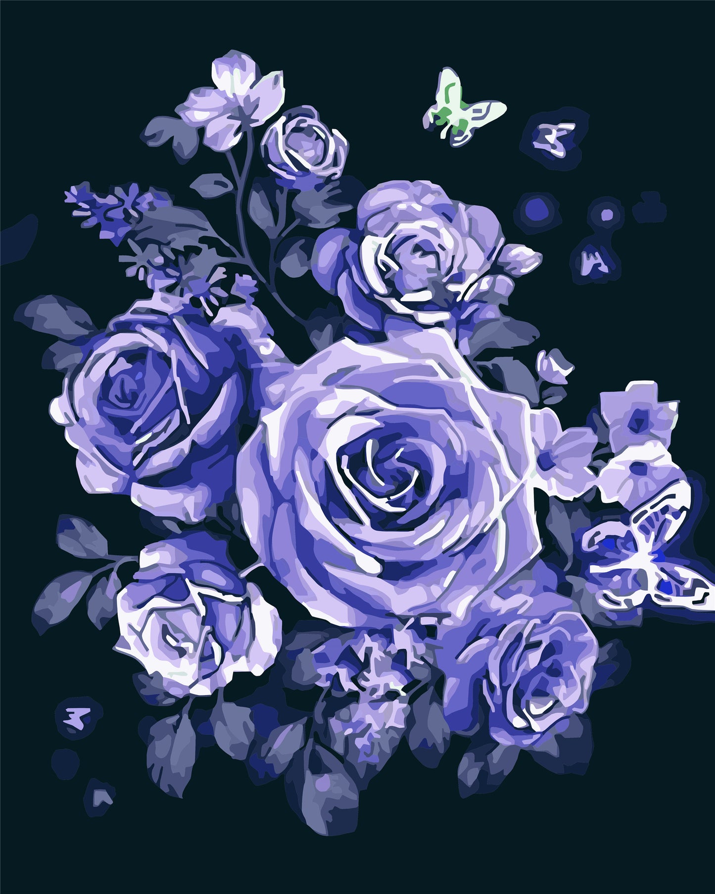 Blume Malen nach Zahlen W-209