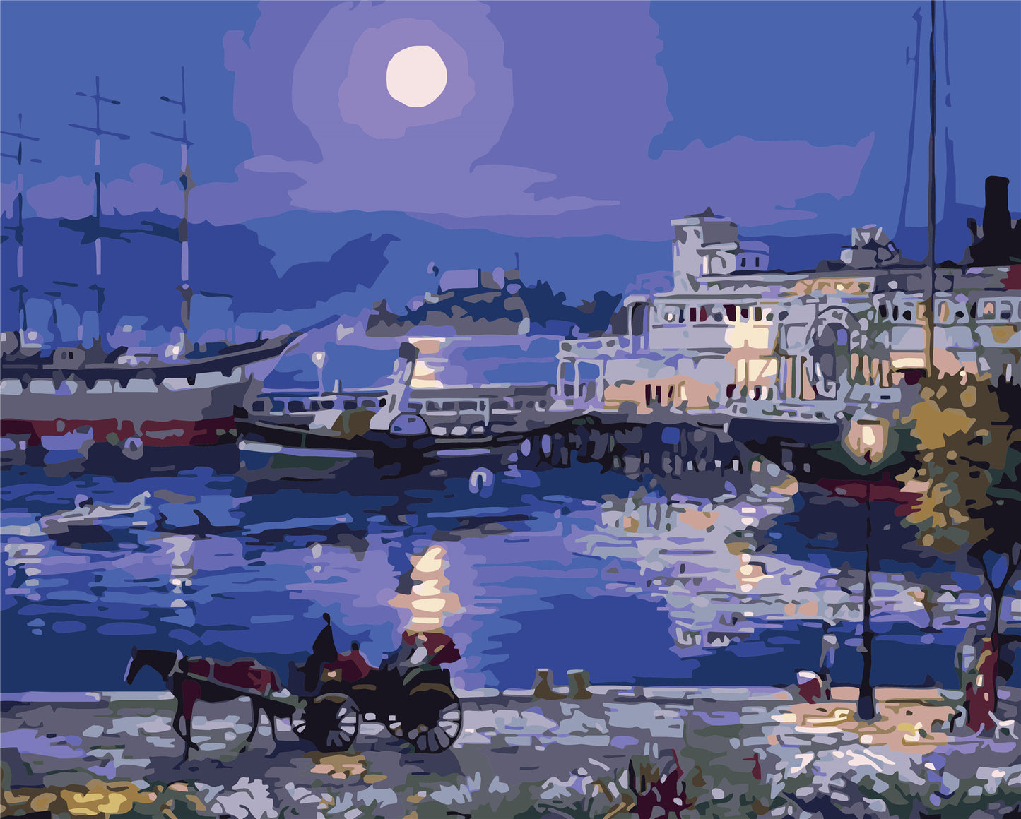 Stadt Malen nach Zahlen W-211