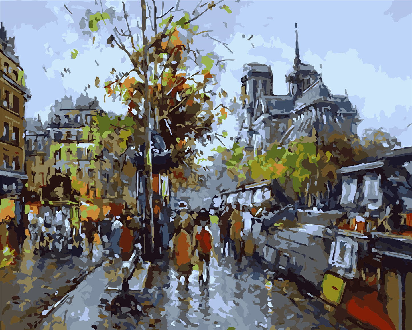 Stadt Malen nach Zahlen W-215