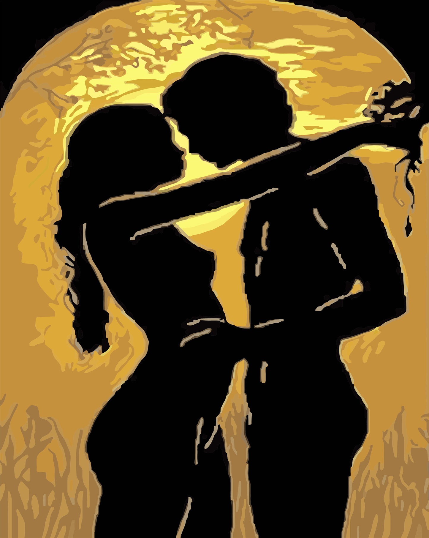 Porträt Malen nach Zahlen W-216