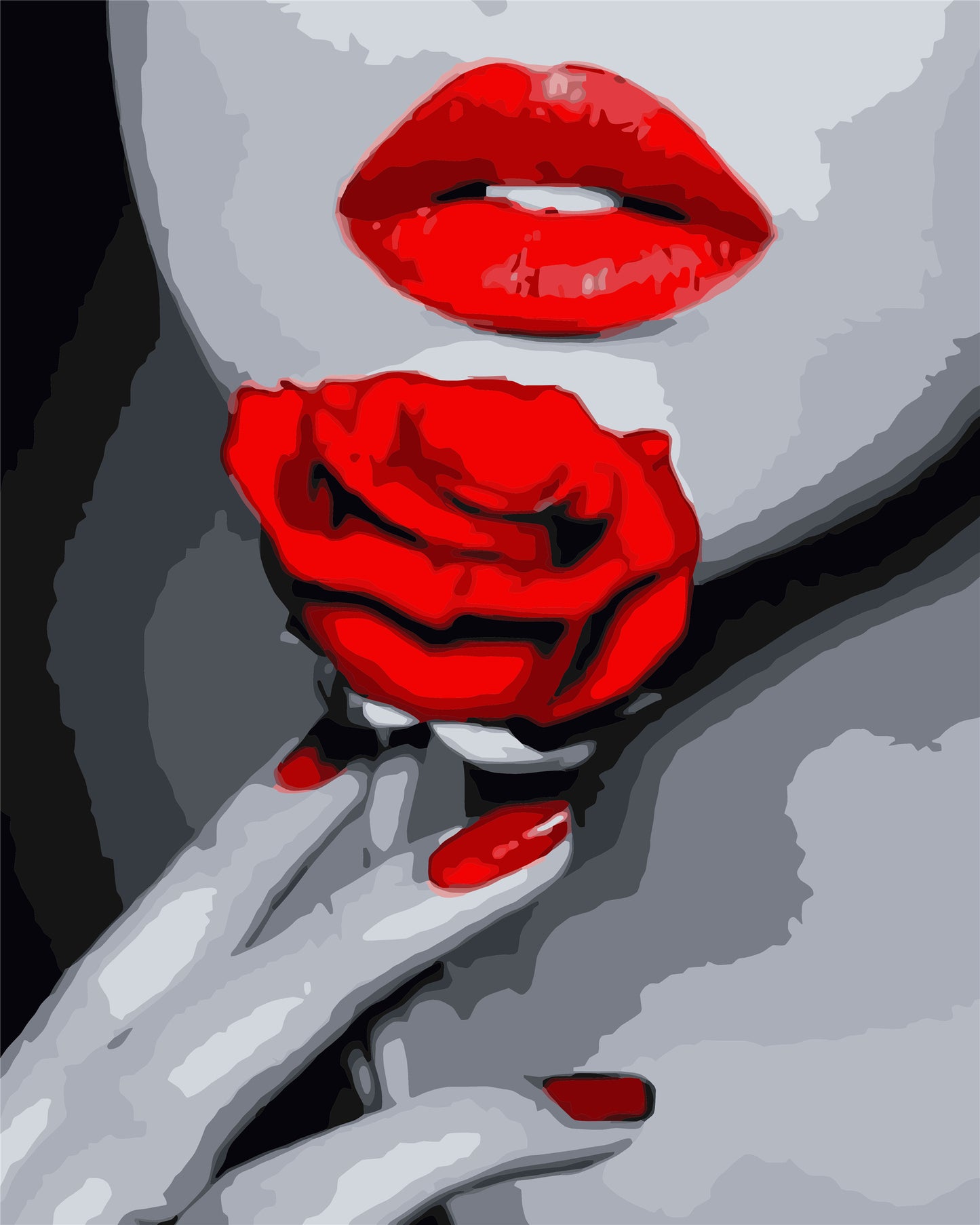 Porträt Malen nach Zahlen W-218