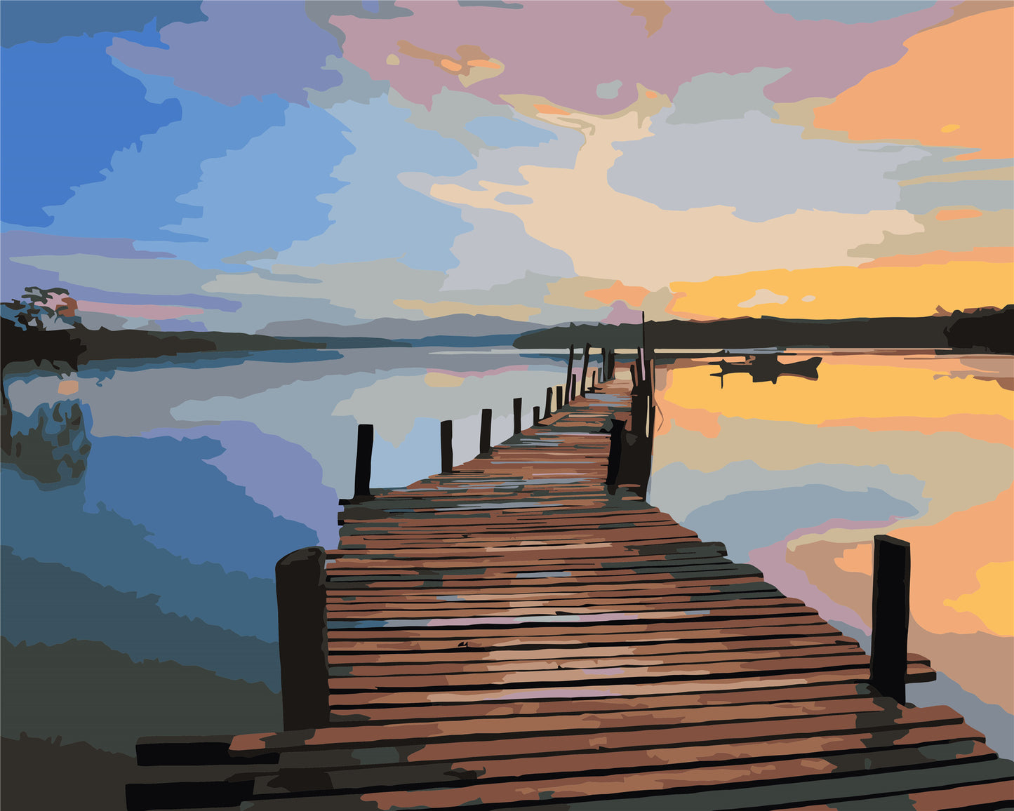 Landschaft Malen nach Zahlen Für Erwachsene W-228