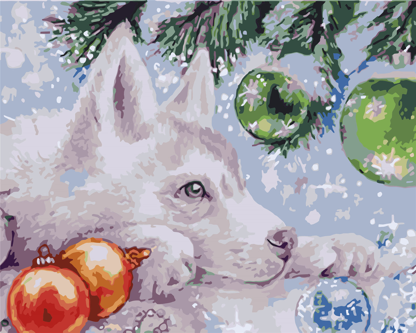 Hund & Katze Malen nach Zahlen W-240