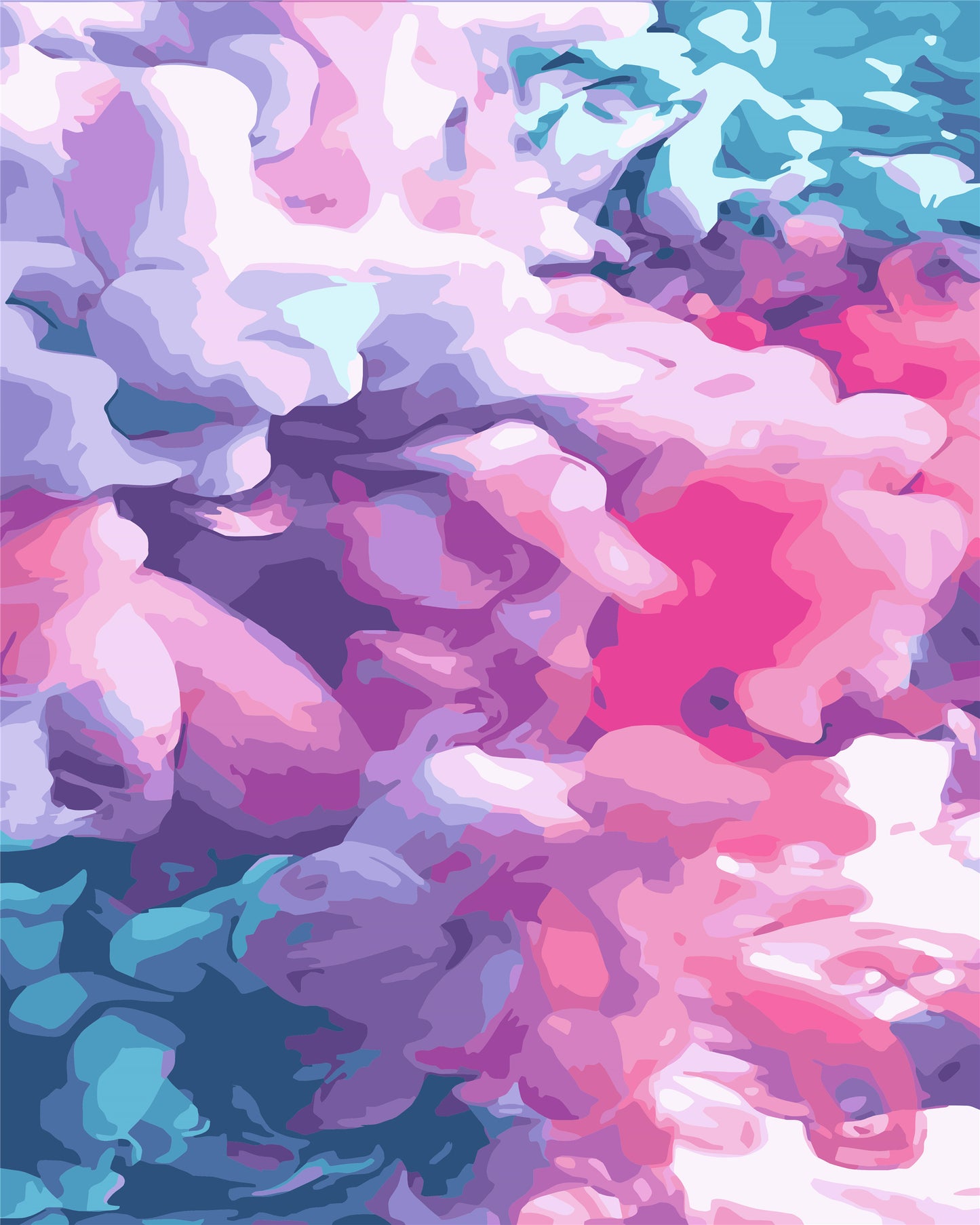 Abstrakt Malen nach Zahlen Für Erwachsene W-242