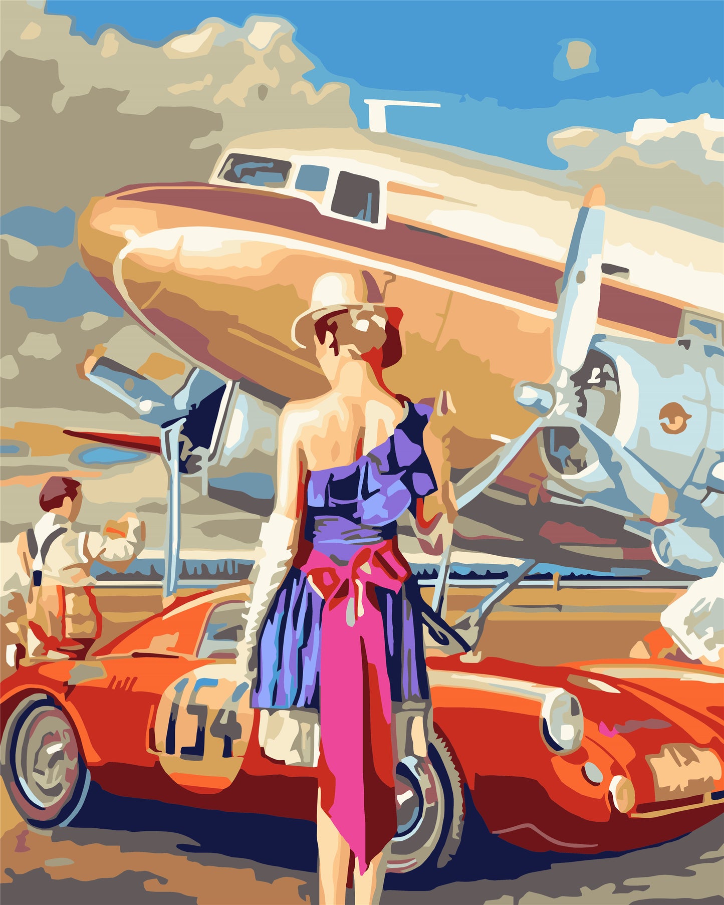 Porträt Malen nach Zahlen W-257