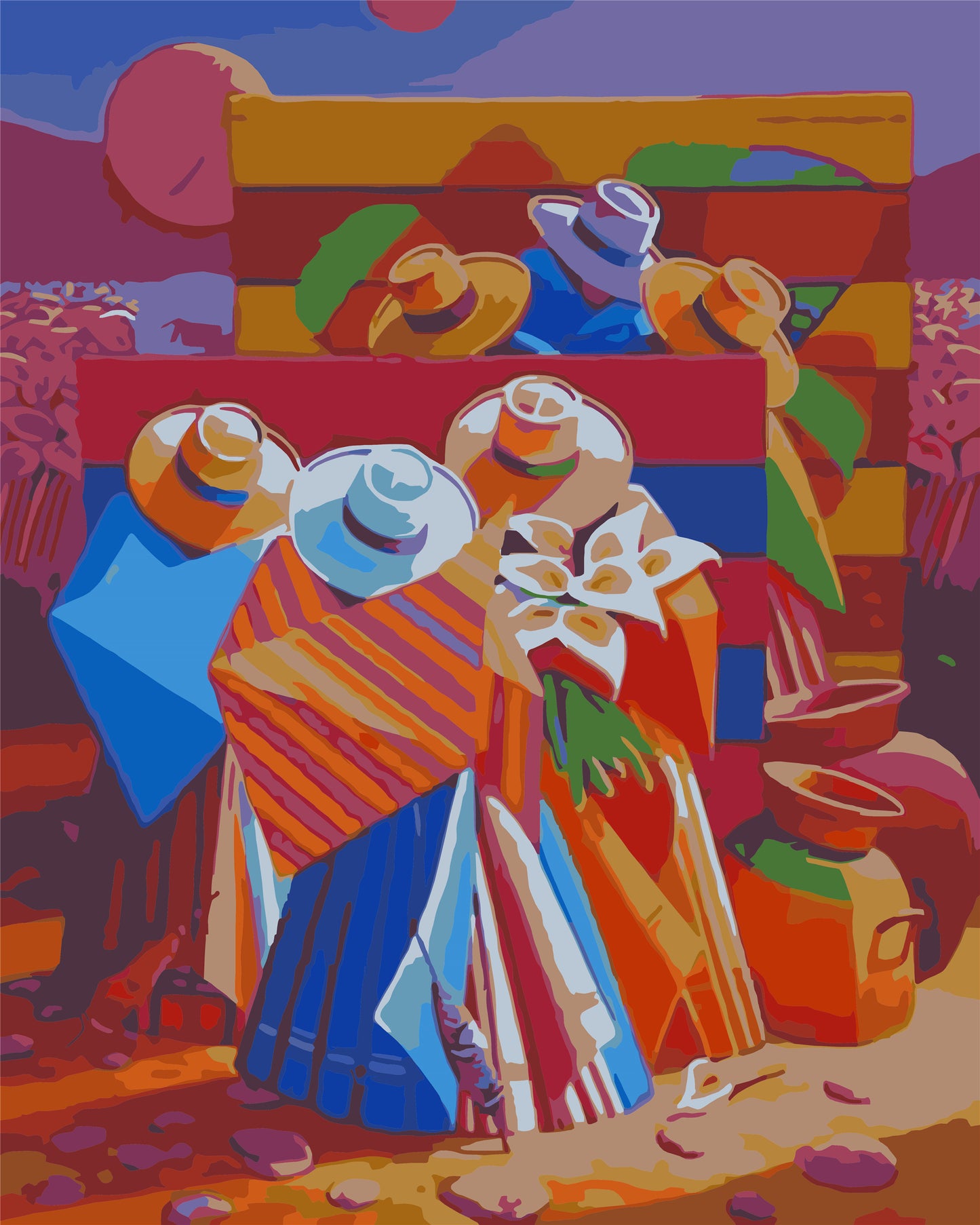 Abstrakt Malen nach Zahlen Für Erwachsene W-262