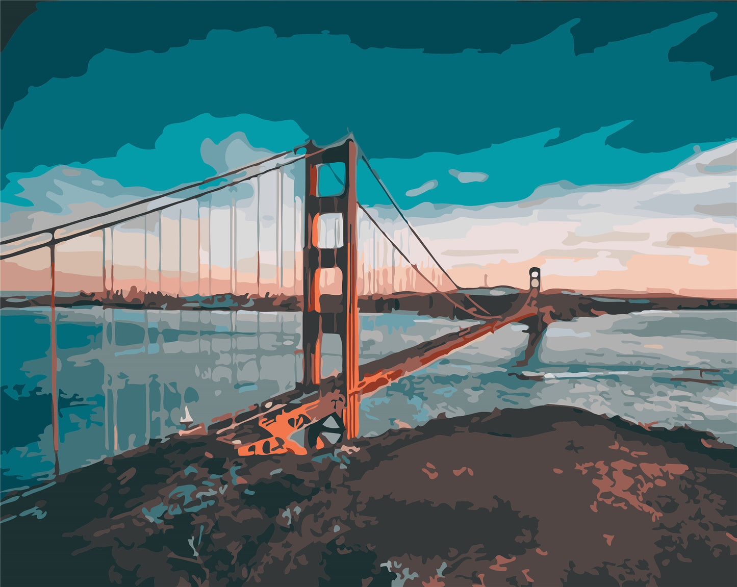 Landschaft Malen nach Zahlen Für Erwachsene W-404