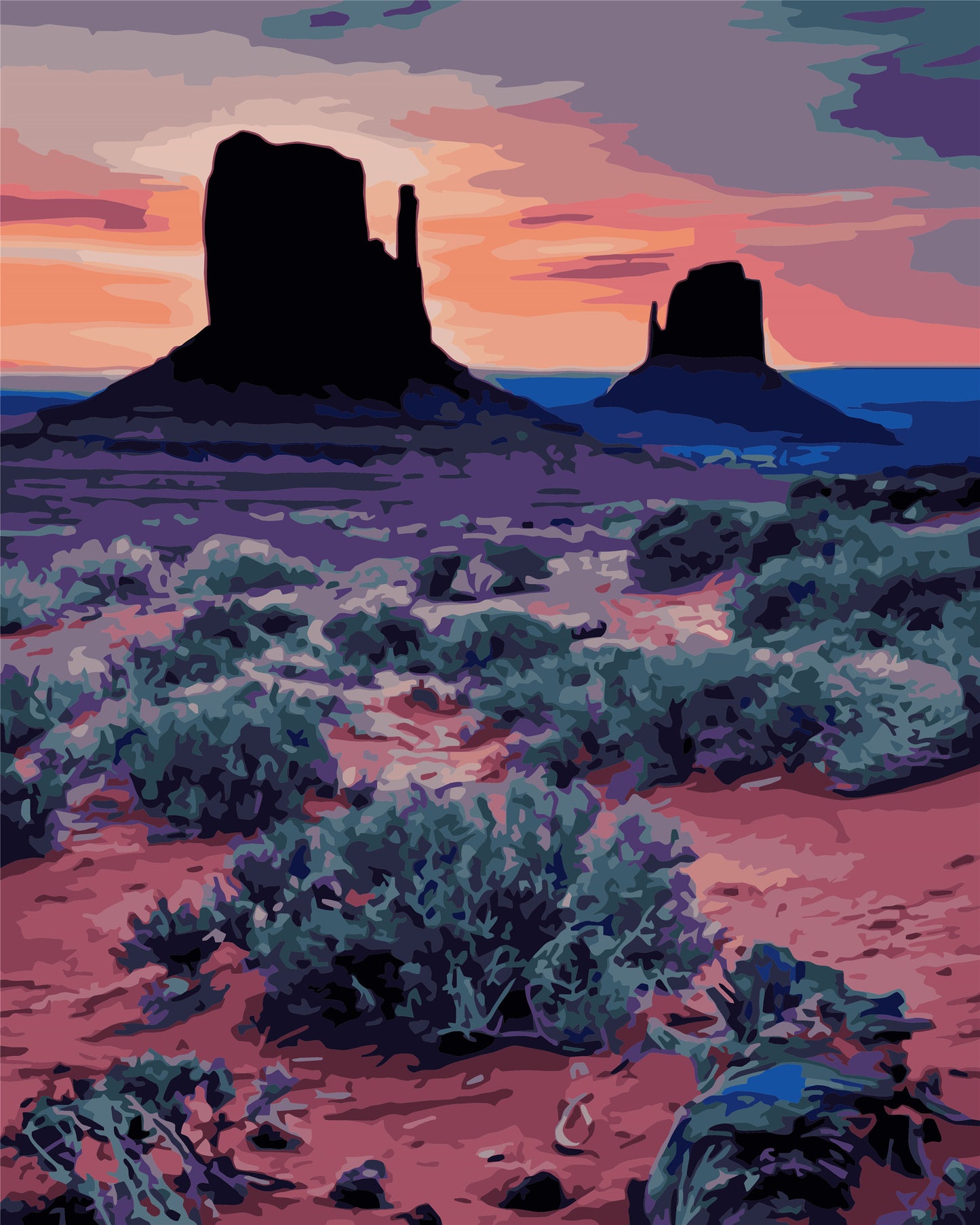 Landschaft Malen nach Zahlen Für Erwachsene W-423