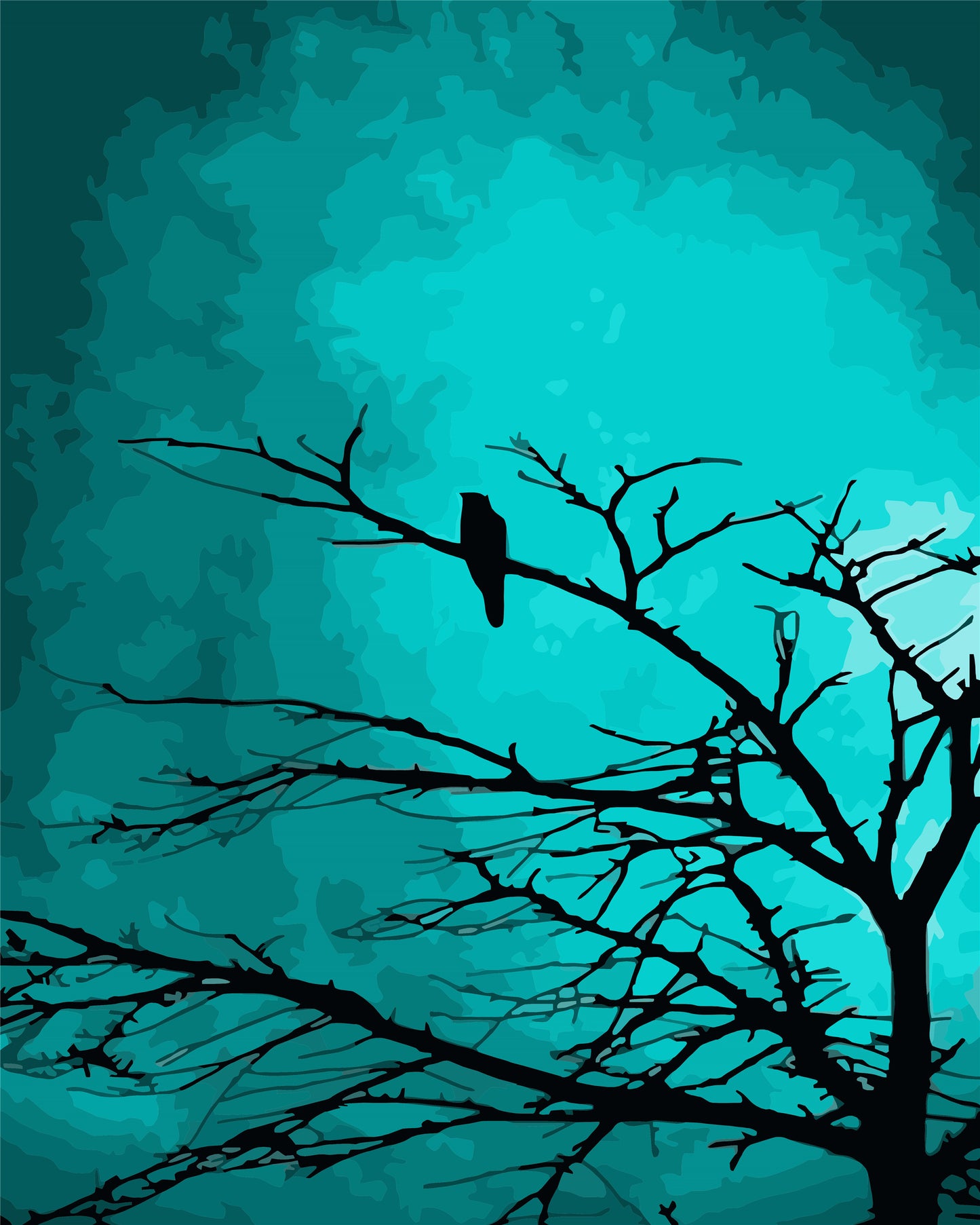 Baum Malen nach Zahlen Für Erwachsene W-430