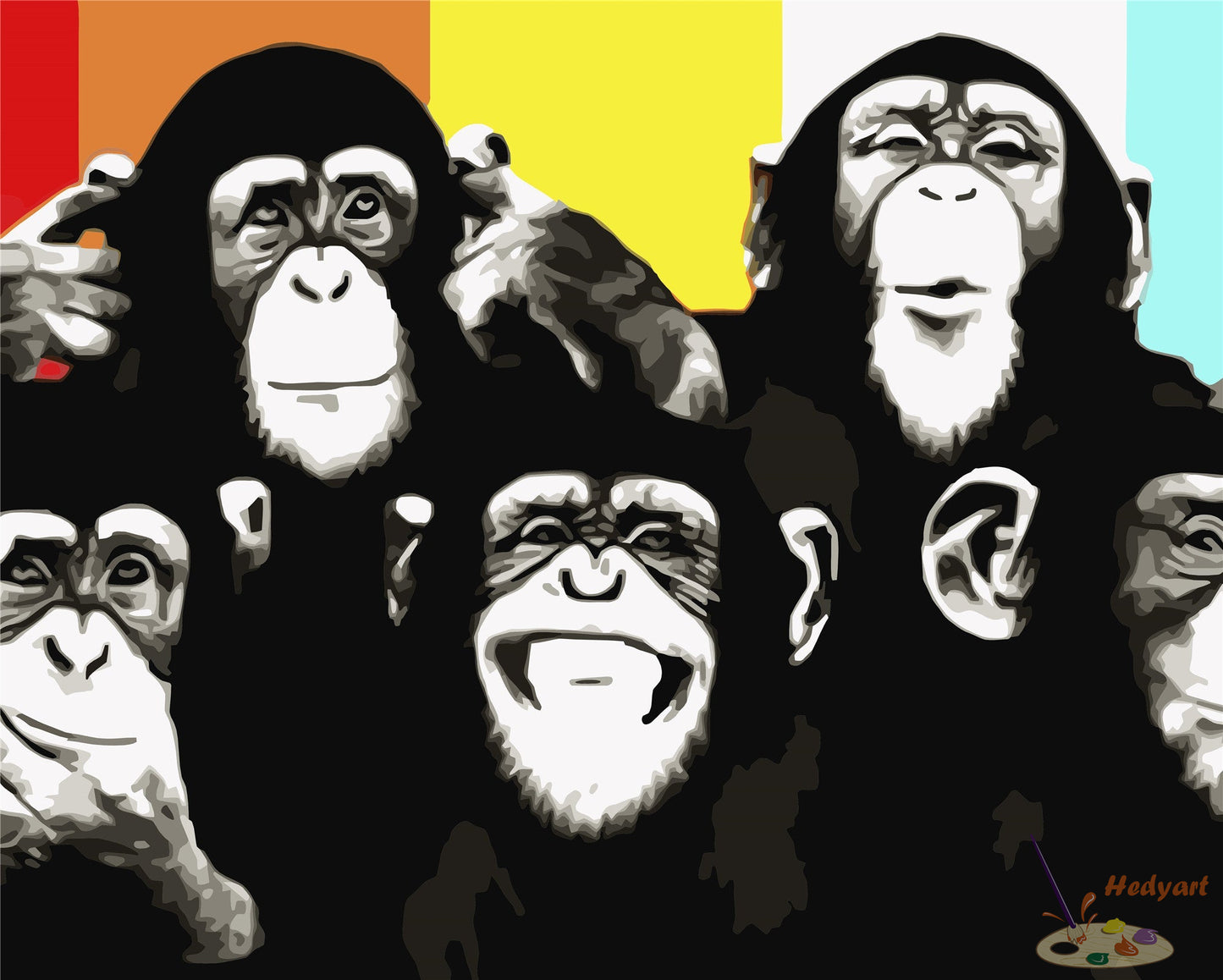 Tier Malen nach Zahlen W-435