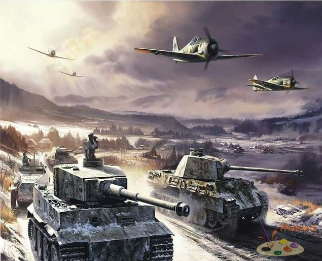 Militär Malen nach Zahlen WA4323