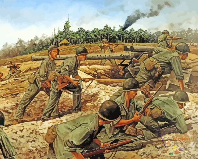 Militär Malen nach Zahlen WA4324