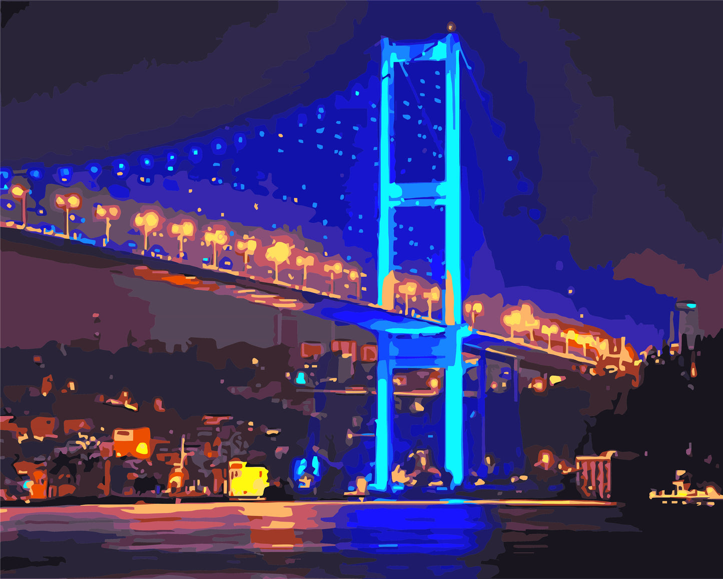 Stadt Malen nach Zahlen WH-11304