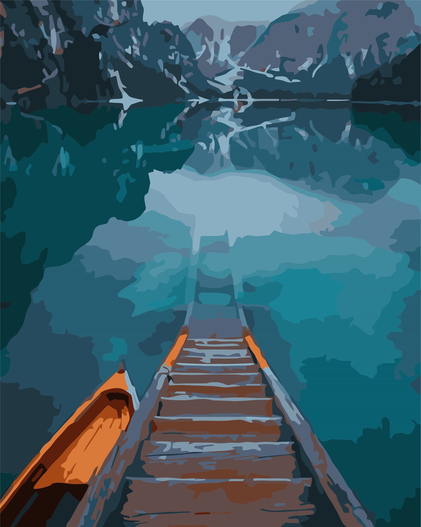 Landschaft Malen nach Zahlen Für Erwachsene WH-12034