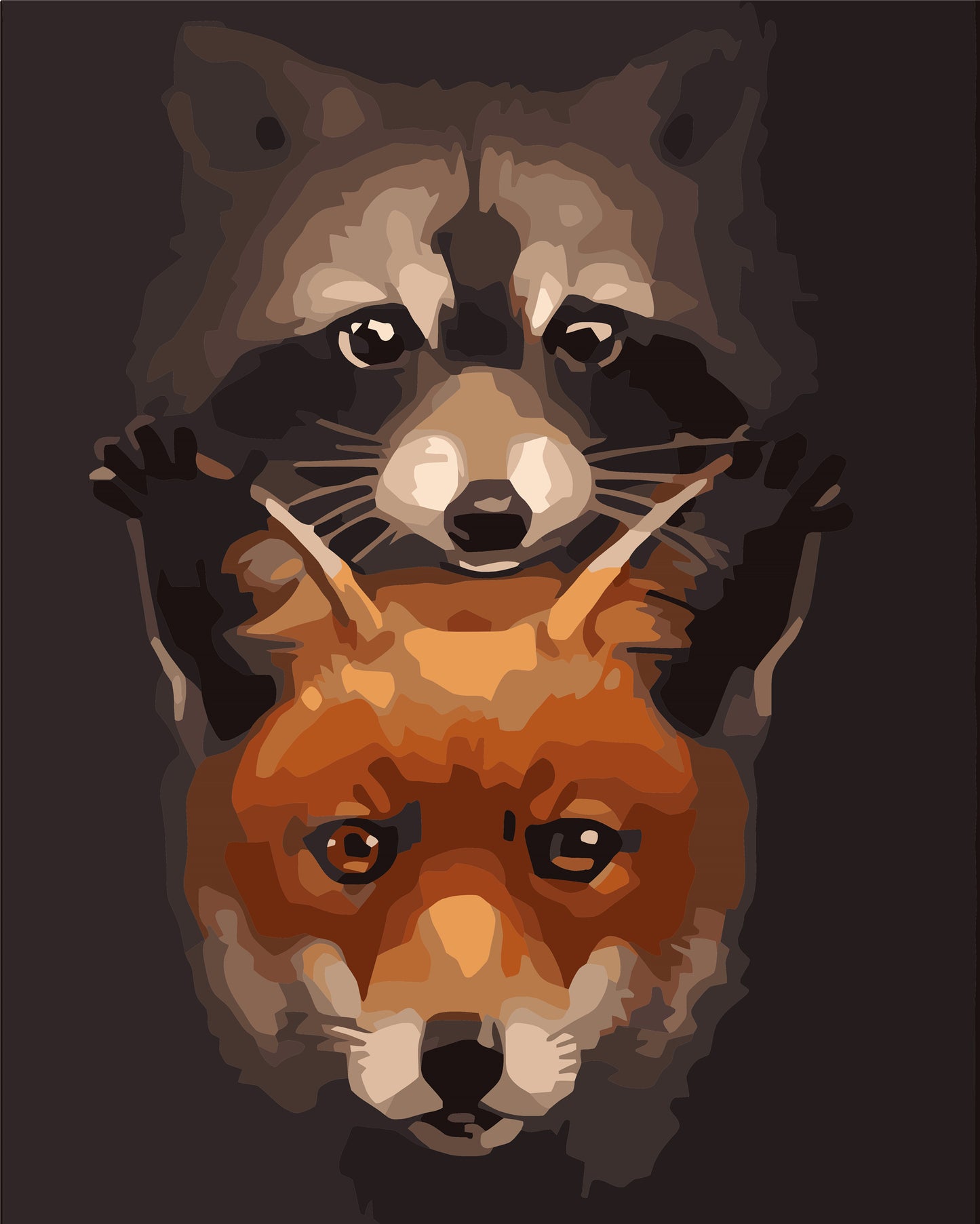 Tier Malen nach Zahlen WH-12037