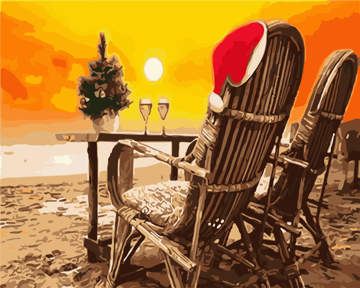 Landschaft Malen nach Zahlen Für Erwachsene WH-1207