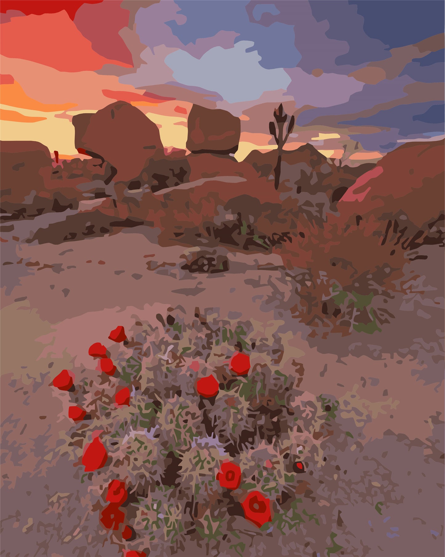 Landschaft Malen nach Zahlen Für Erwachsene WH-1215