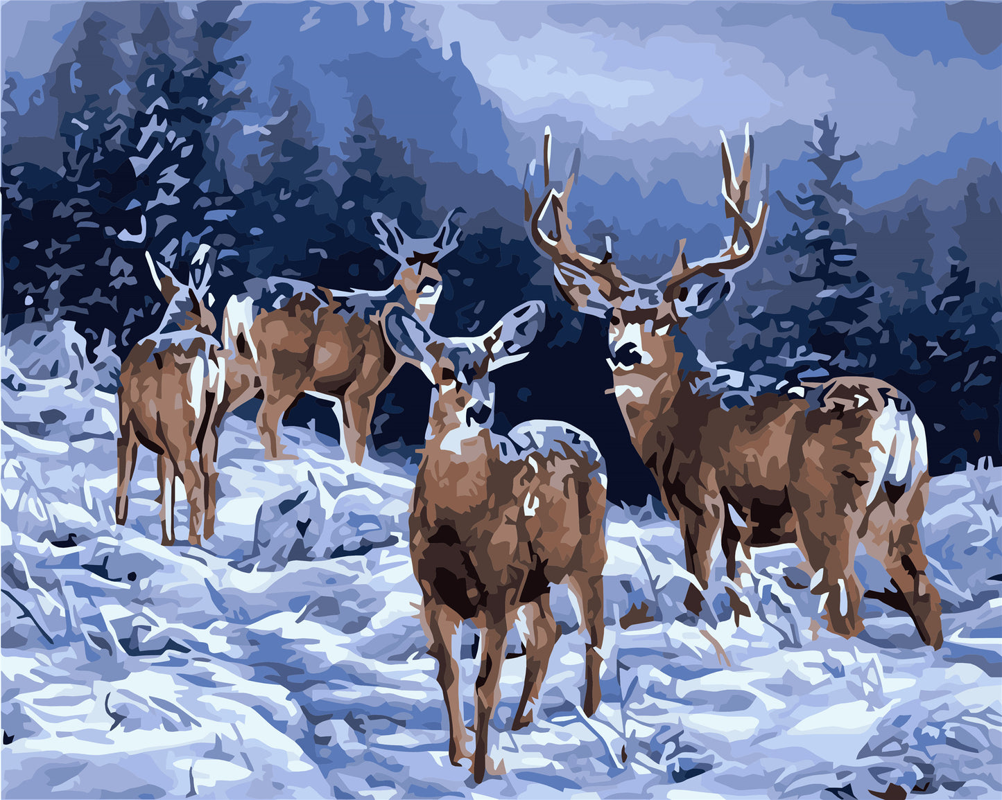 Tier Malen nach Zahlen WH-1222