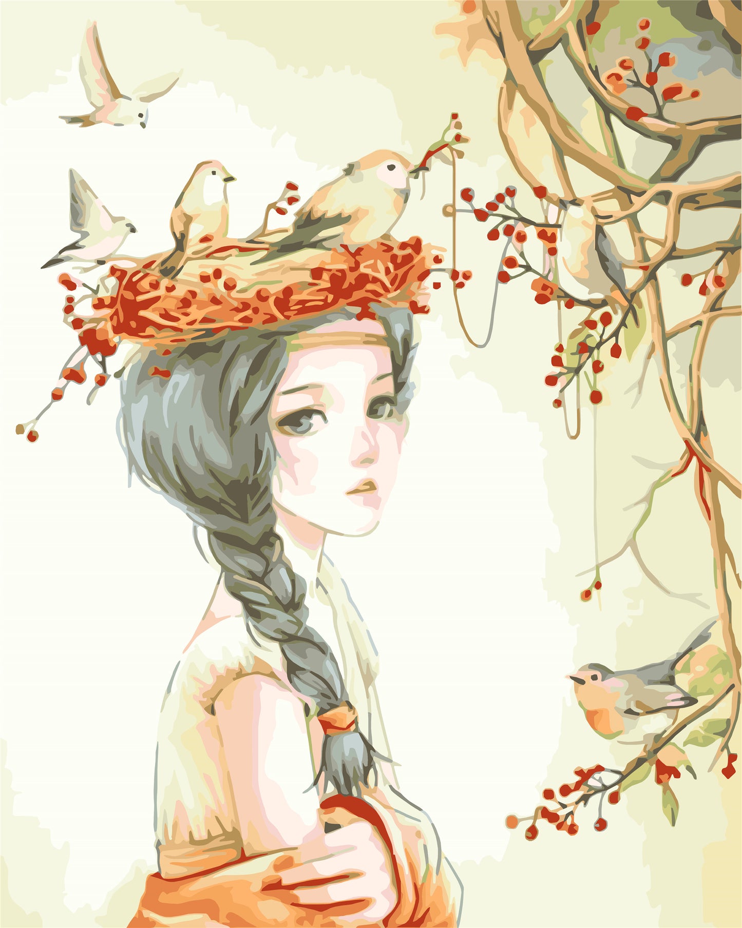 Porträt Malen nach Zahlen WH-1291