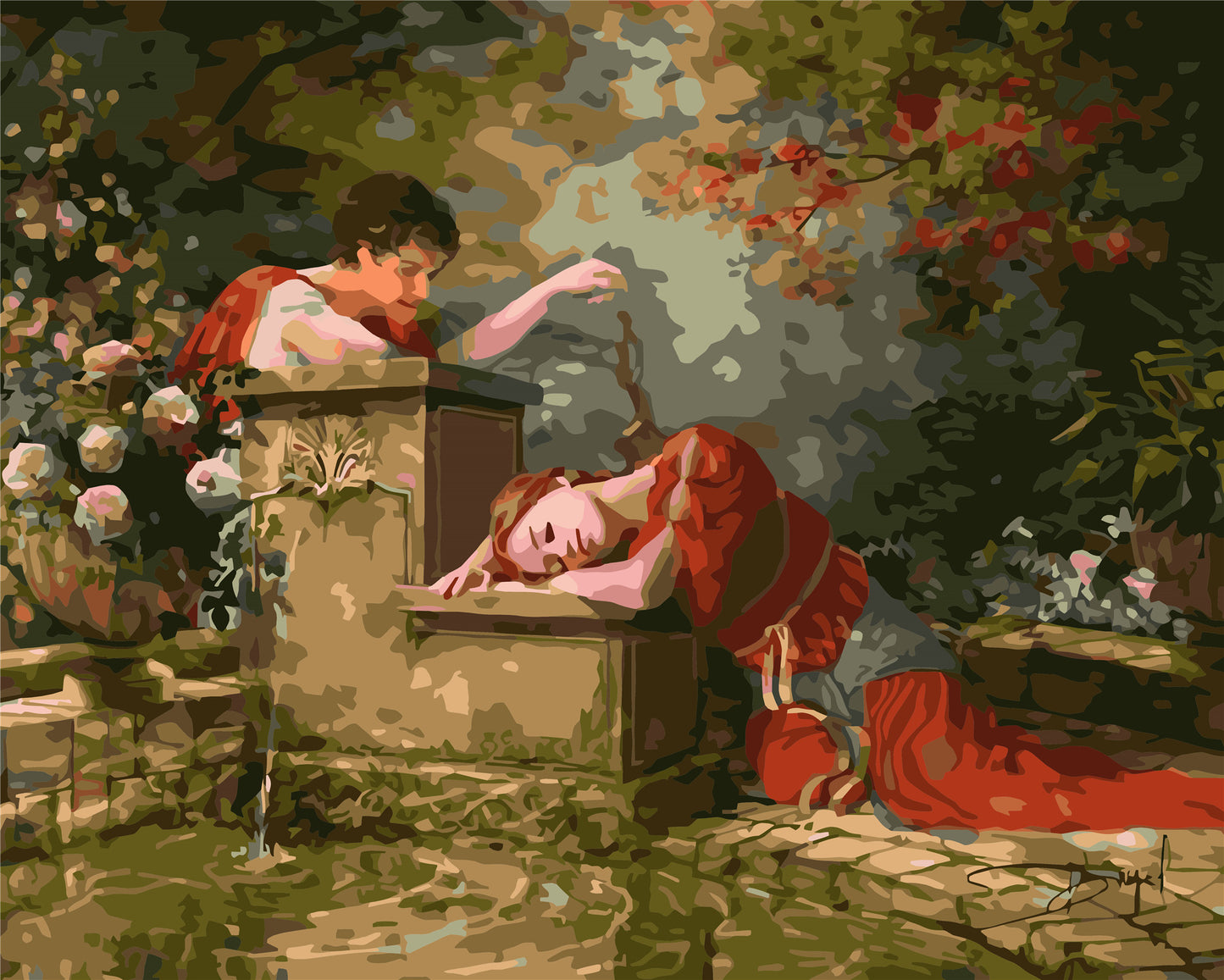 Porträt Malen nach Zahlen WH-1337