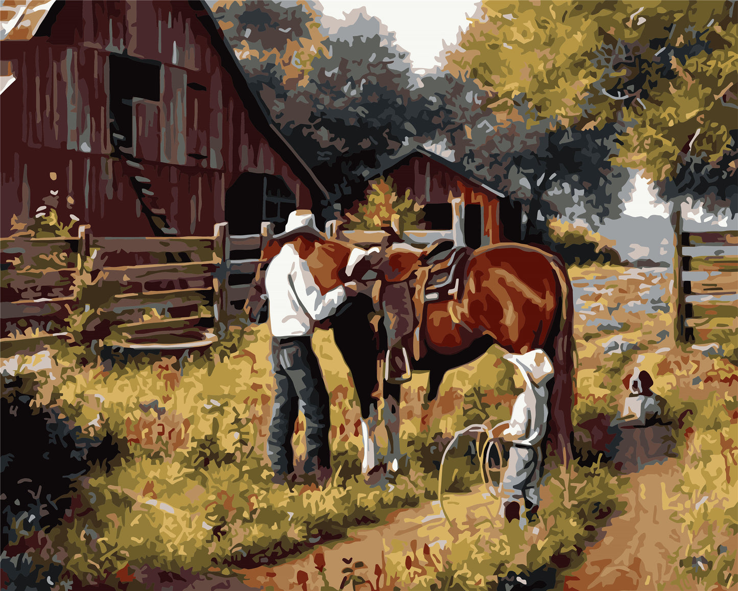 Porträt Malen nach Zahlen WH-1348