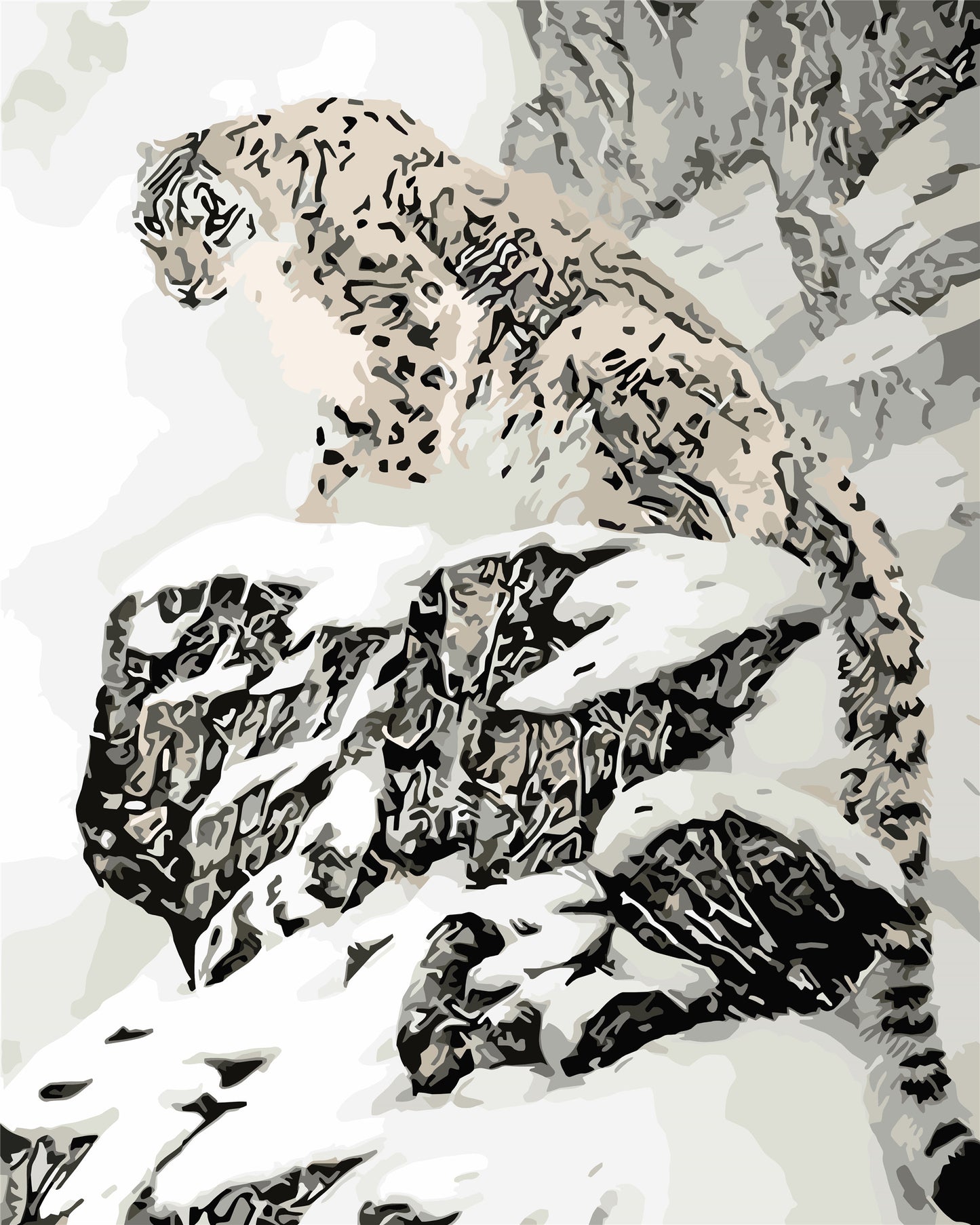 Tier Malen nach Zahlen WH-1350