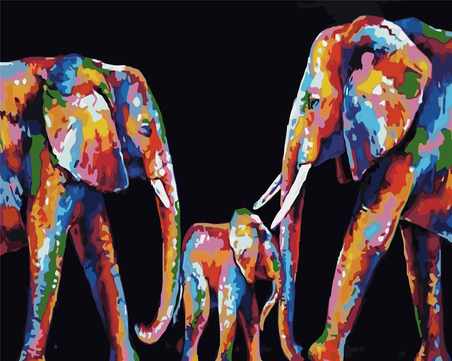 Tier Malen nach Zahlen WH-1356