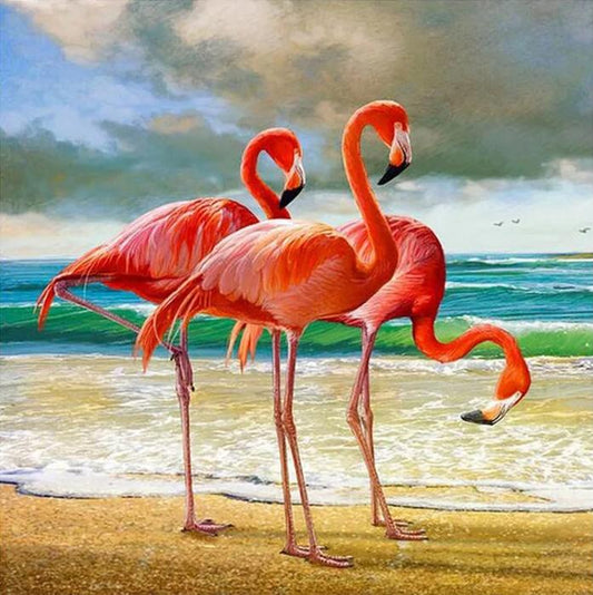 Flamingo Malen nach Zahlen WH-3013