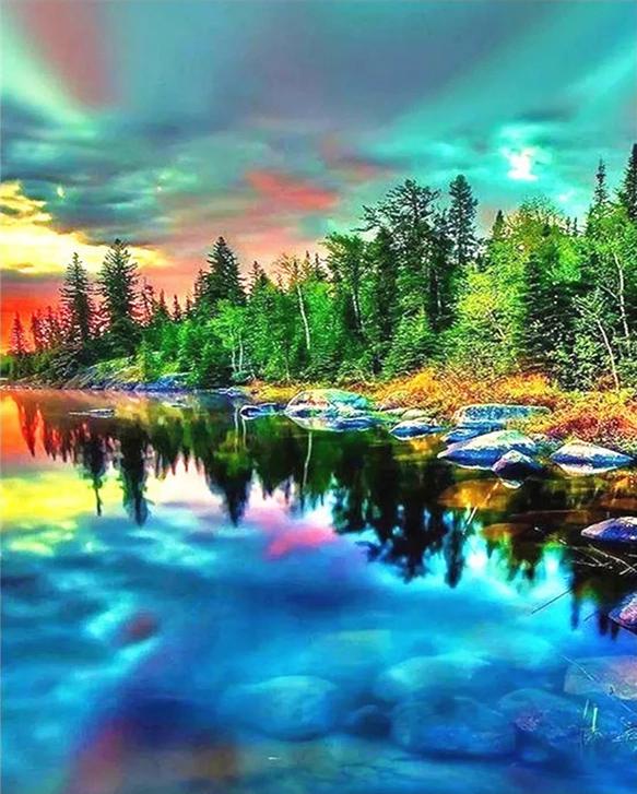 Natürlich Malen nach Zahlen For Adult WH-3031