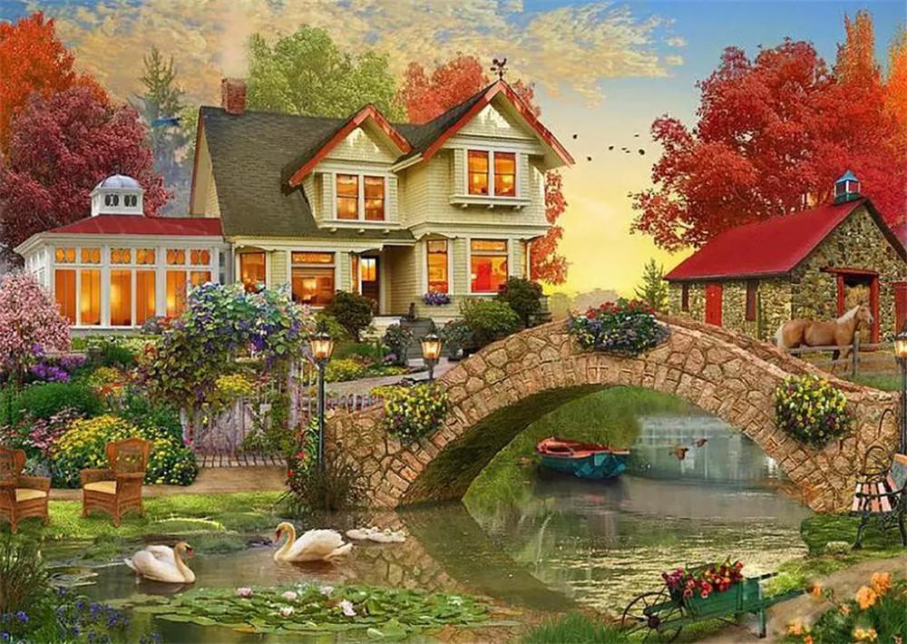 Landschaft Malen nach Zahlen For Adult WH-3047