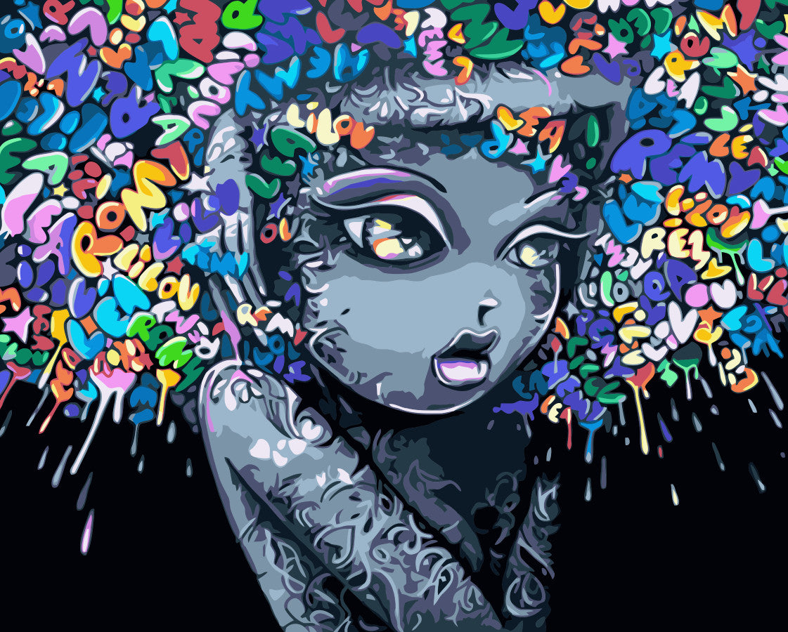 Porträt Malen nach Zahlen WH-80604