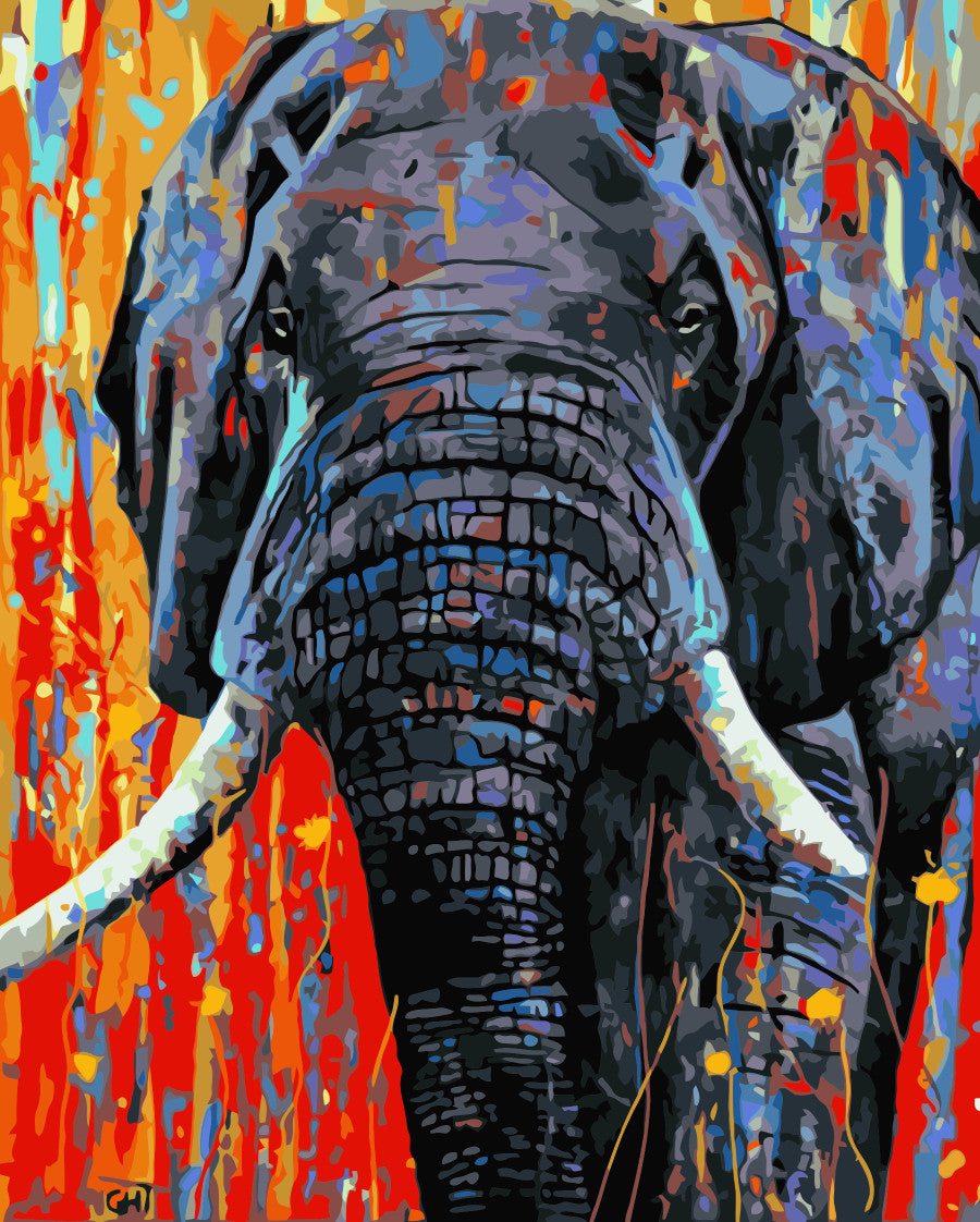 Tier Malen nach Zahlen WH-80605