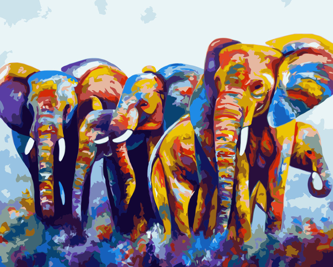 Tier Malen nach Zahlen WH-80616