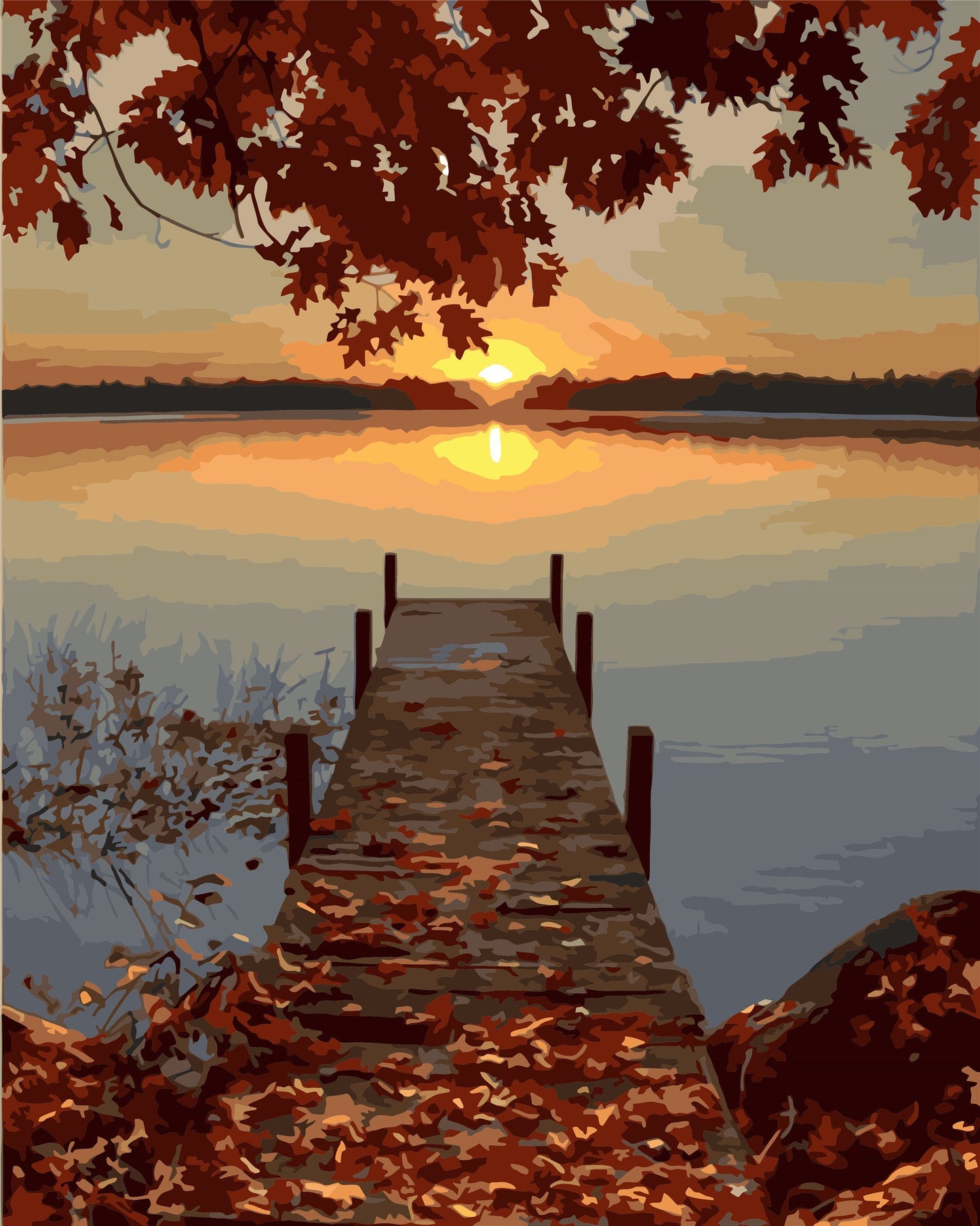 Landschaft Malen nach Zahlen WH-80625