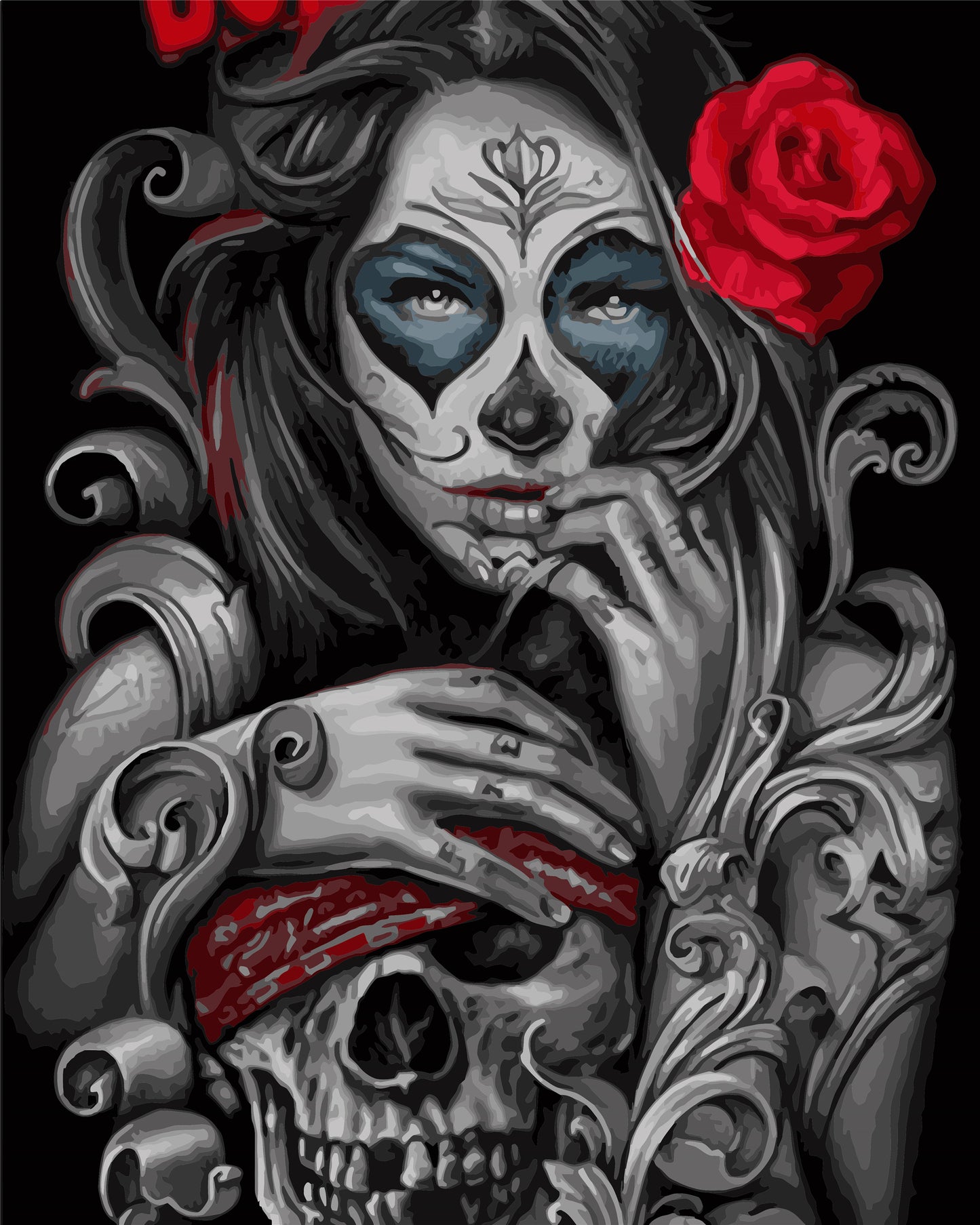 Porträt Malen nach Zahlen WH-80629