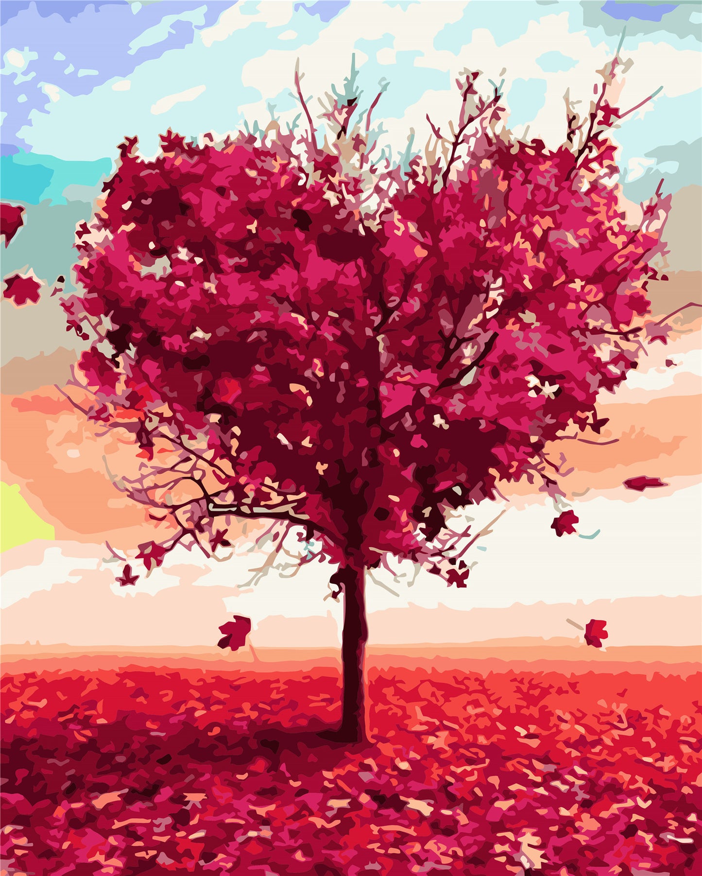 Baum Malen nach Zahlen Für Erwachsene WH-80637